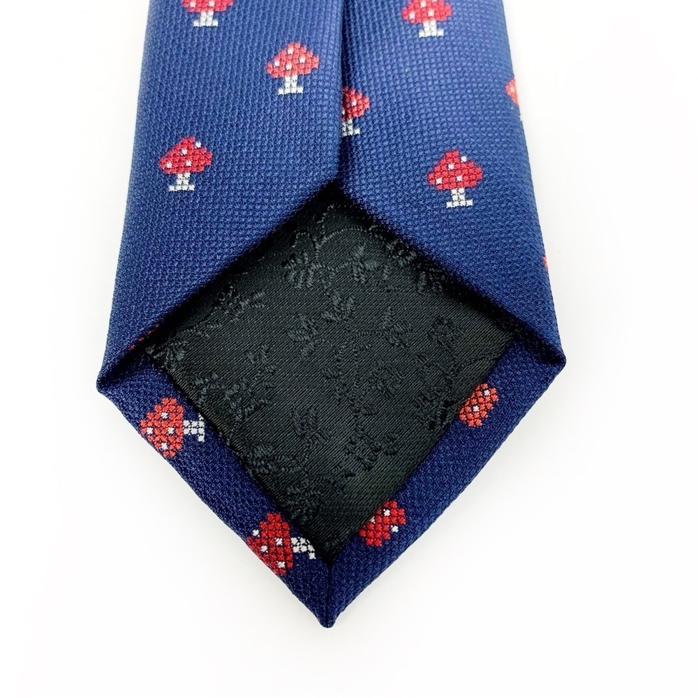 Bar III Blue Tie with Red Spade Accent - Picture 3 of 5